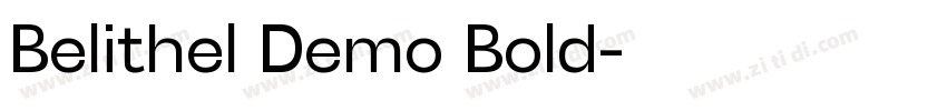 Belithel Demo Bold字体转换